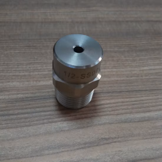 0 Degree 1/4 NPT Stainless Steel Water Jet Flat Fan Solid Stream Spray Nozzle